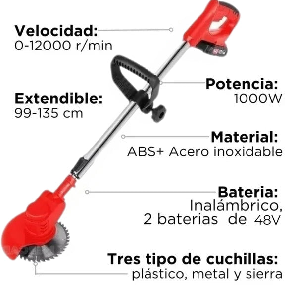 TurboBlade™ - Cortadora de Cesped Inalambrica [2 BATERÍAS de 98V]